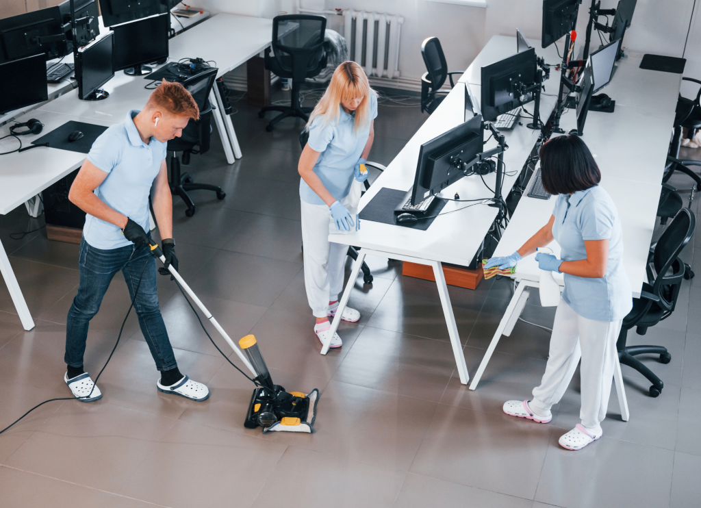 Schoonmaken van kantoren